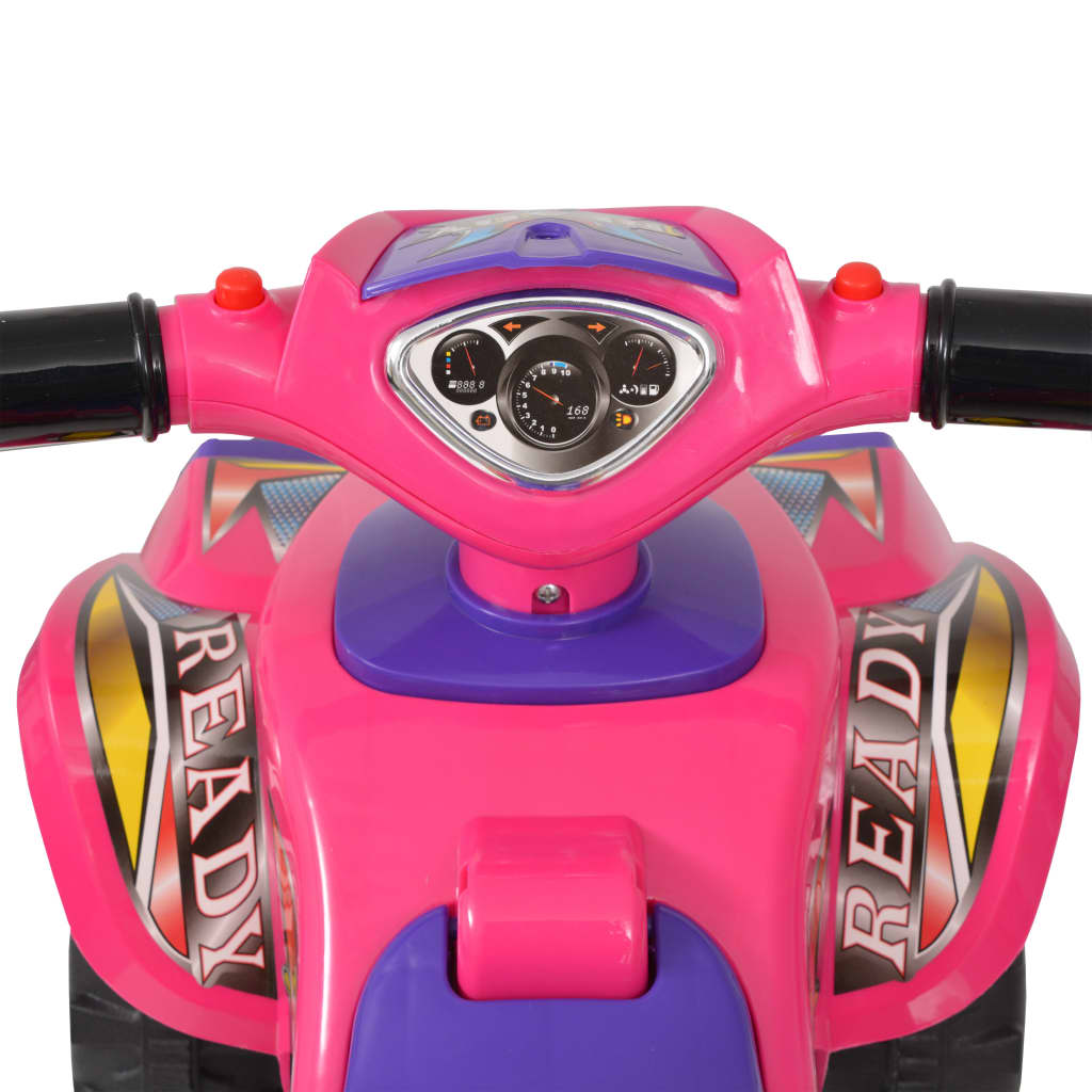 vidaXL rózsaszín/lila gyerek quad hang- és fényeffekttel