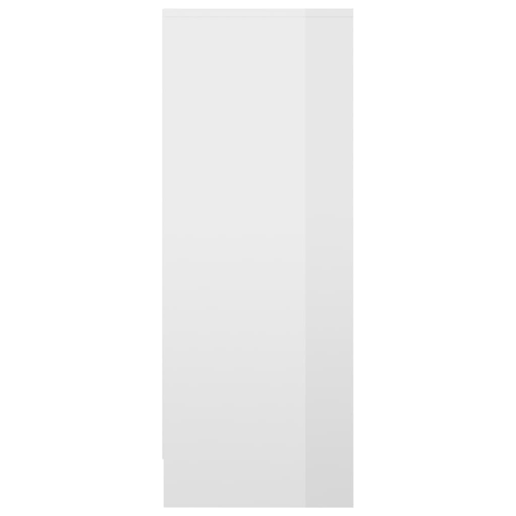 vidaXL magasfényű fehér forgácslap cipősszekrény 31,5 x 35 x 90 cm