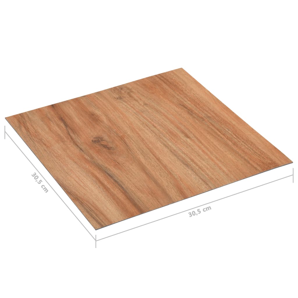 vidaXL 20 db világos fa öntapadó PVC padlólap 1,86 m²