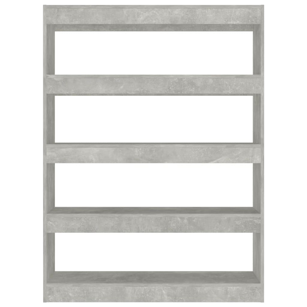vidaXL betonszürke könyvszekrény/térelválasztó 100 x 30 x 135 cm