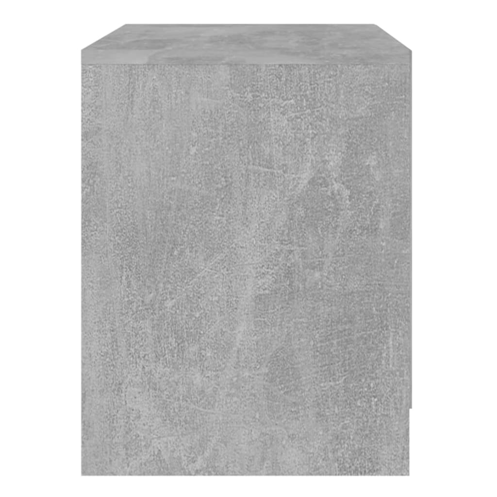 vidaXL 2 db betonszürke forgácslap éjjeliszekrény 45 x 34,5 x 44,5 cm