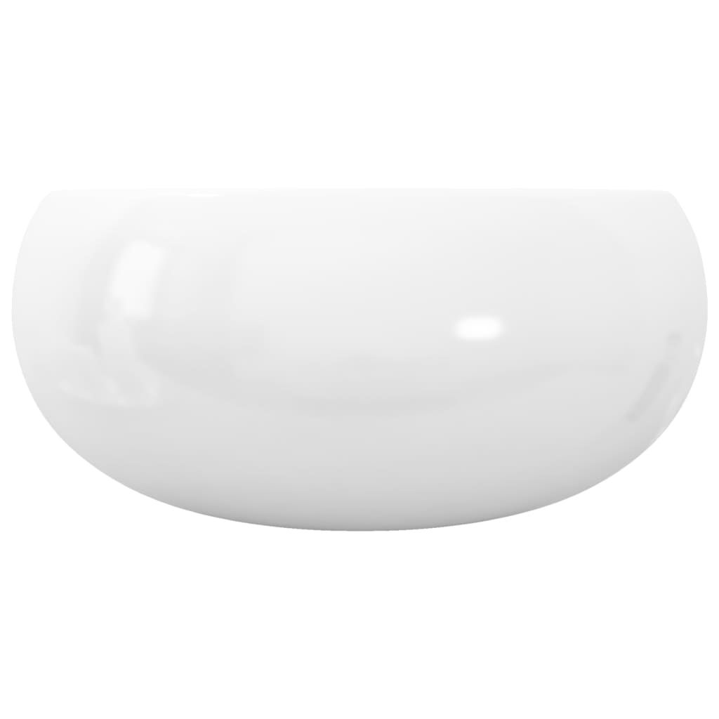vidaXL kerek fehér kerámia mosdókagyló 40 x 15 cm