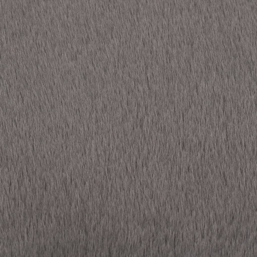 vidaXL sötétszürke műnyúlszőr szőnyeg 80 cm