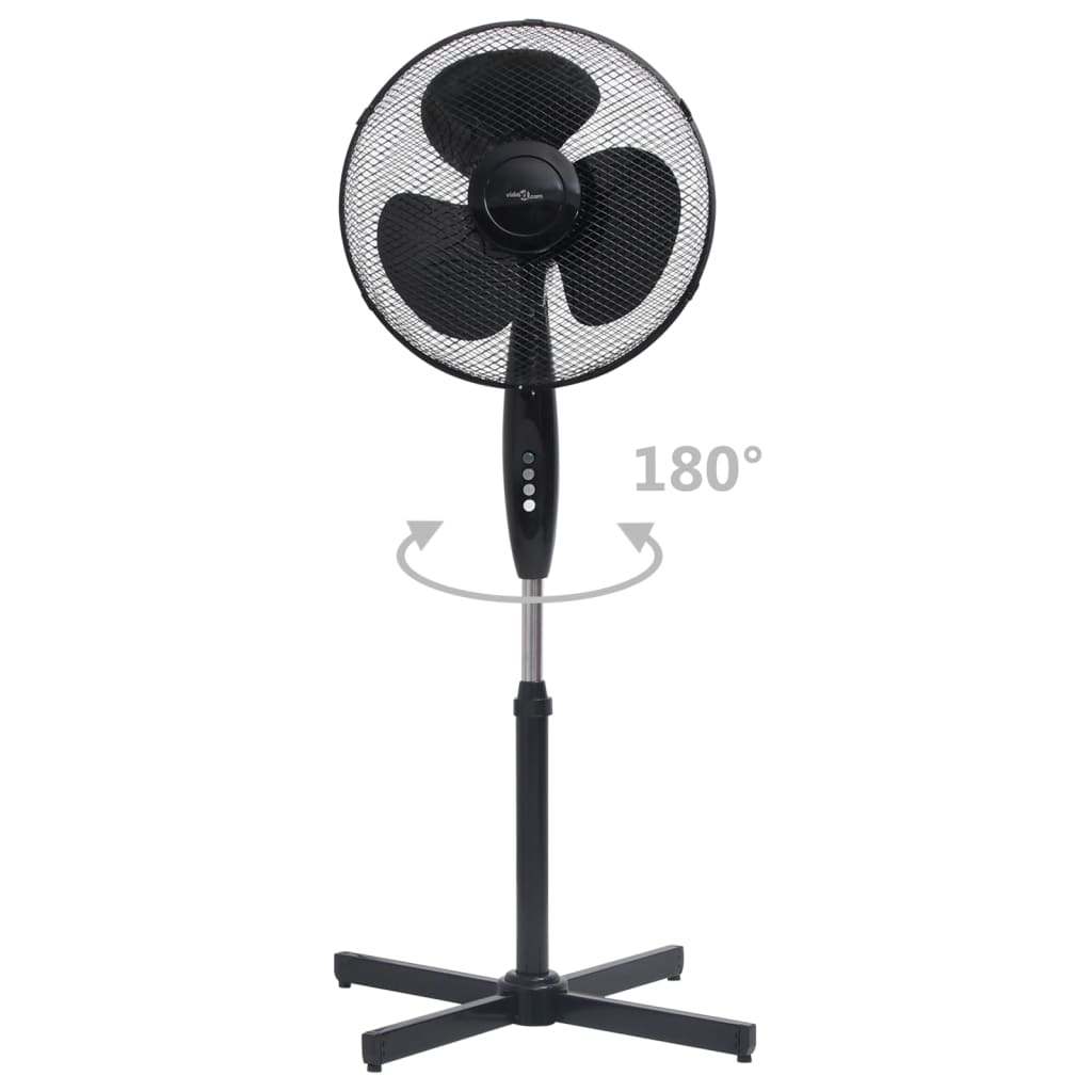 vidaXL fekete álló ventilátor Φ40 cm 120 cm