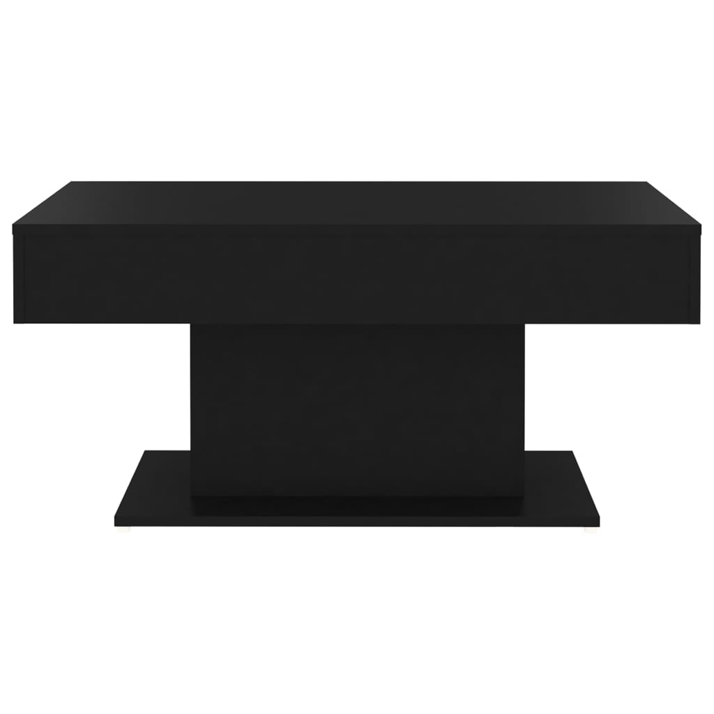 vidaXL fekete forgácslap dohányzóasztal 96 x 50 x 45 cm