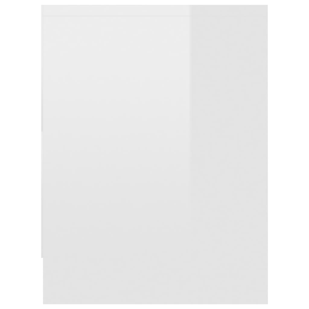 vidaXL 2 db magasfényű fehér forgácslap éjjeliszekrény 40 x 30 x 40 cm