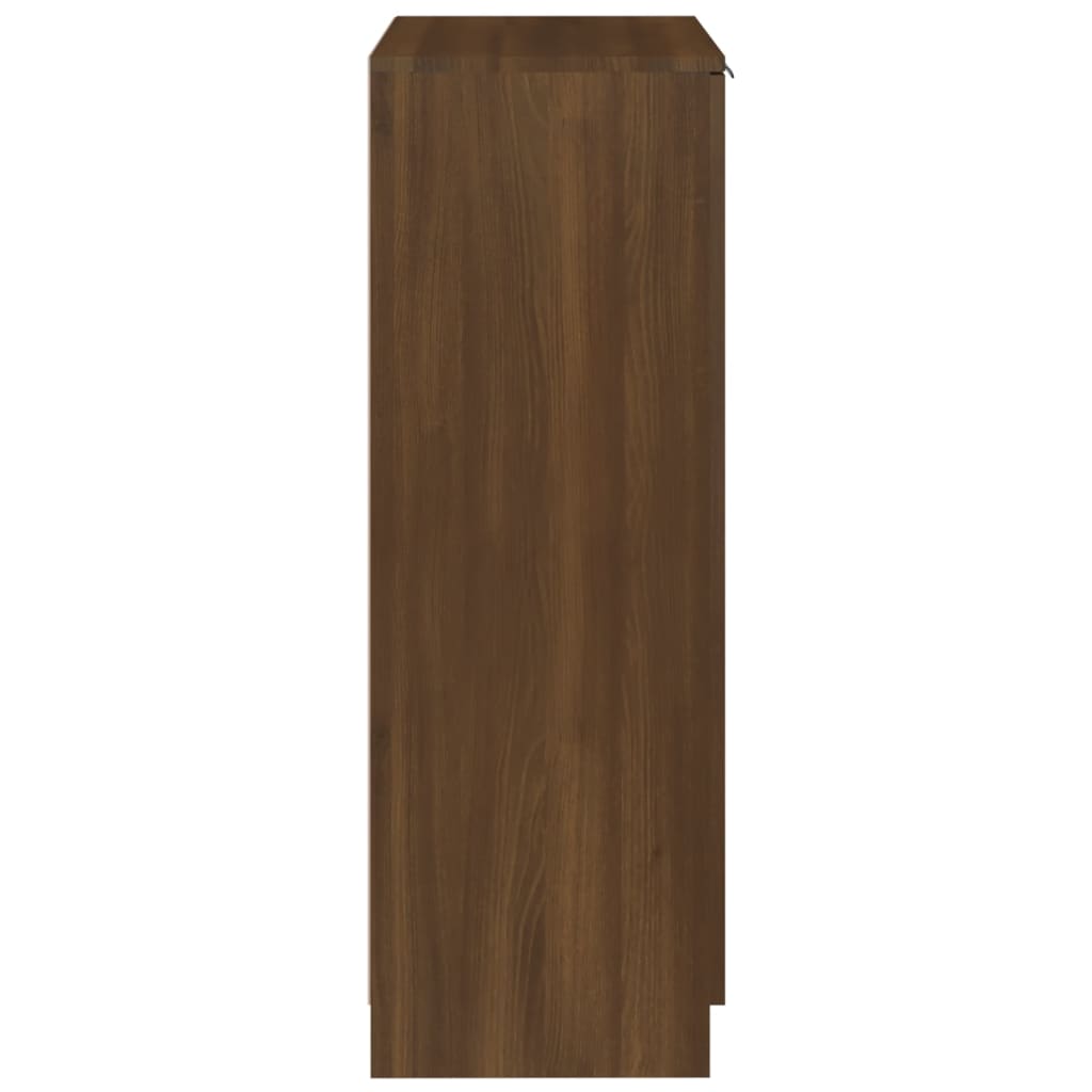 vidaXL barna tölgyszínű szerelt fa cipősszekrény 59 x 35 x 100 cm