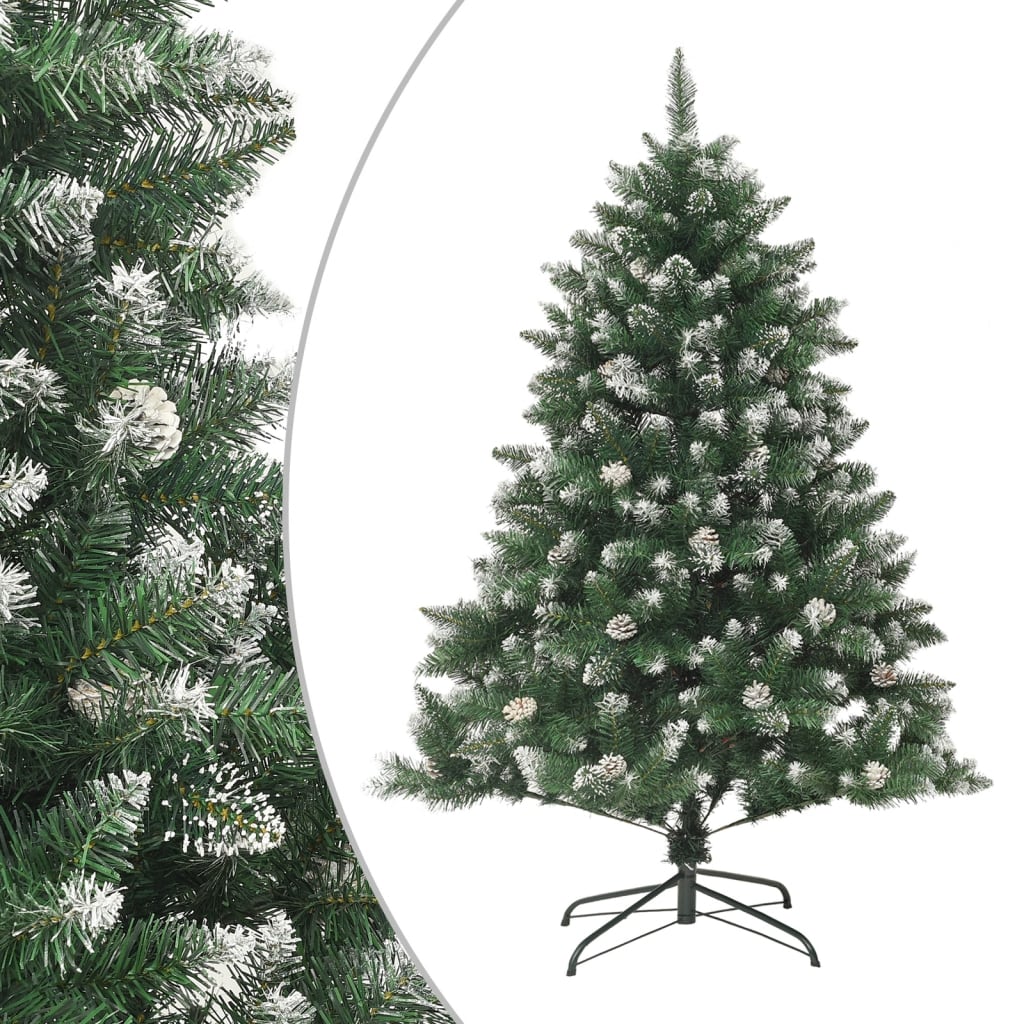 vidaXL PVC műkarácsonyfa állvánnyal 120 cm