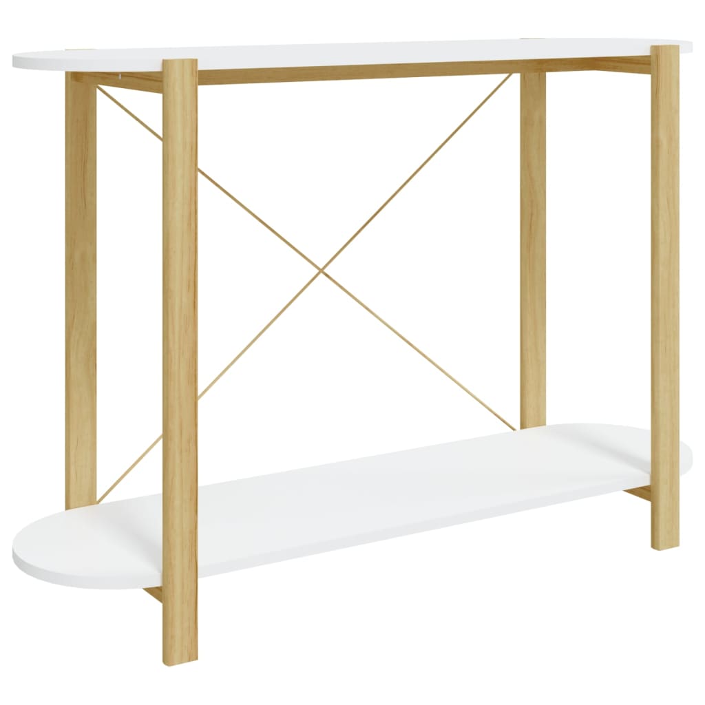 vidaXL fehér szerelt fa tálalóasztal 110x38x75 cm