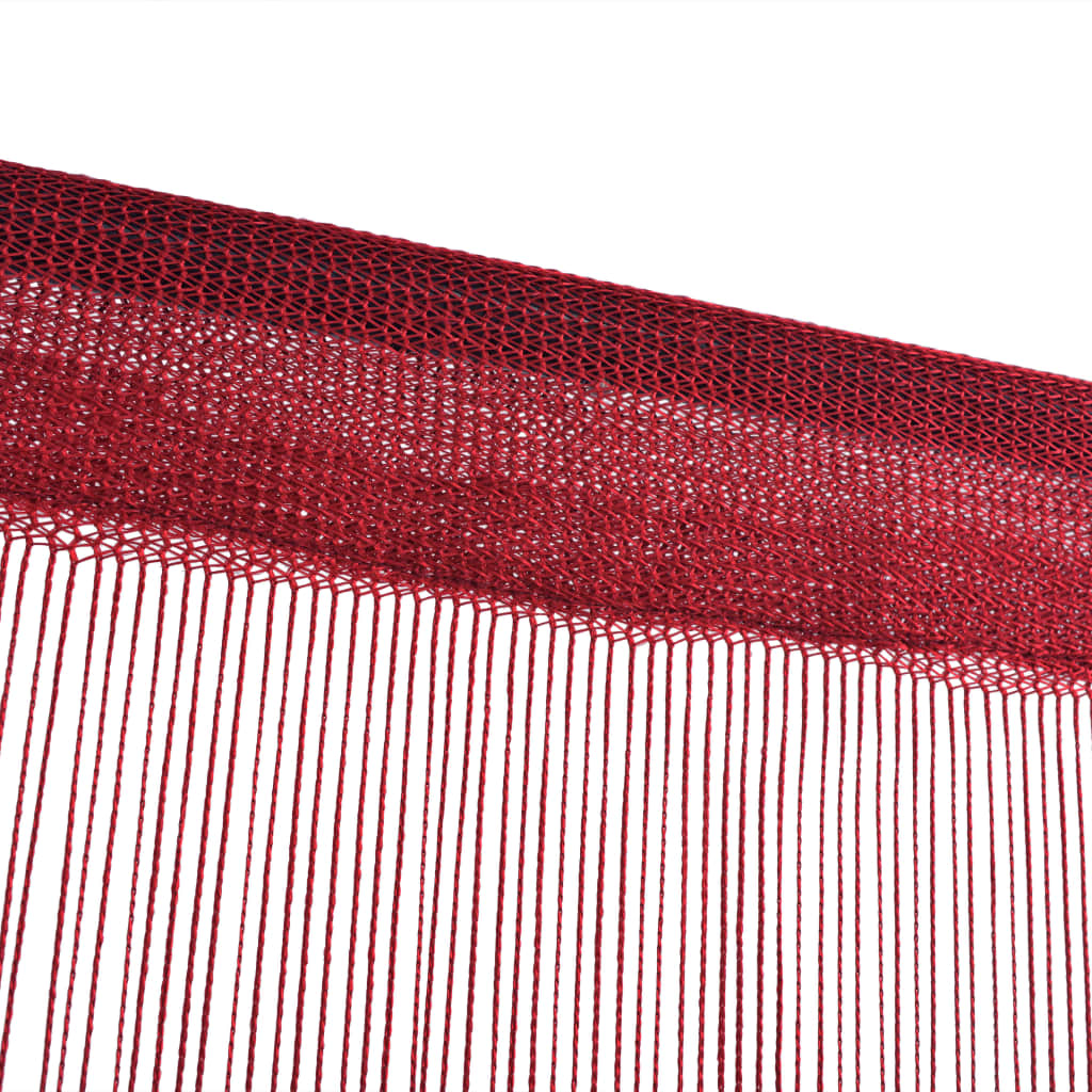 vidaXL 2 db burgundi vörös zsinórfüggöny 100 x 250 cm