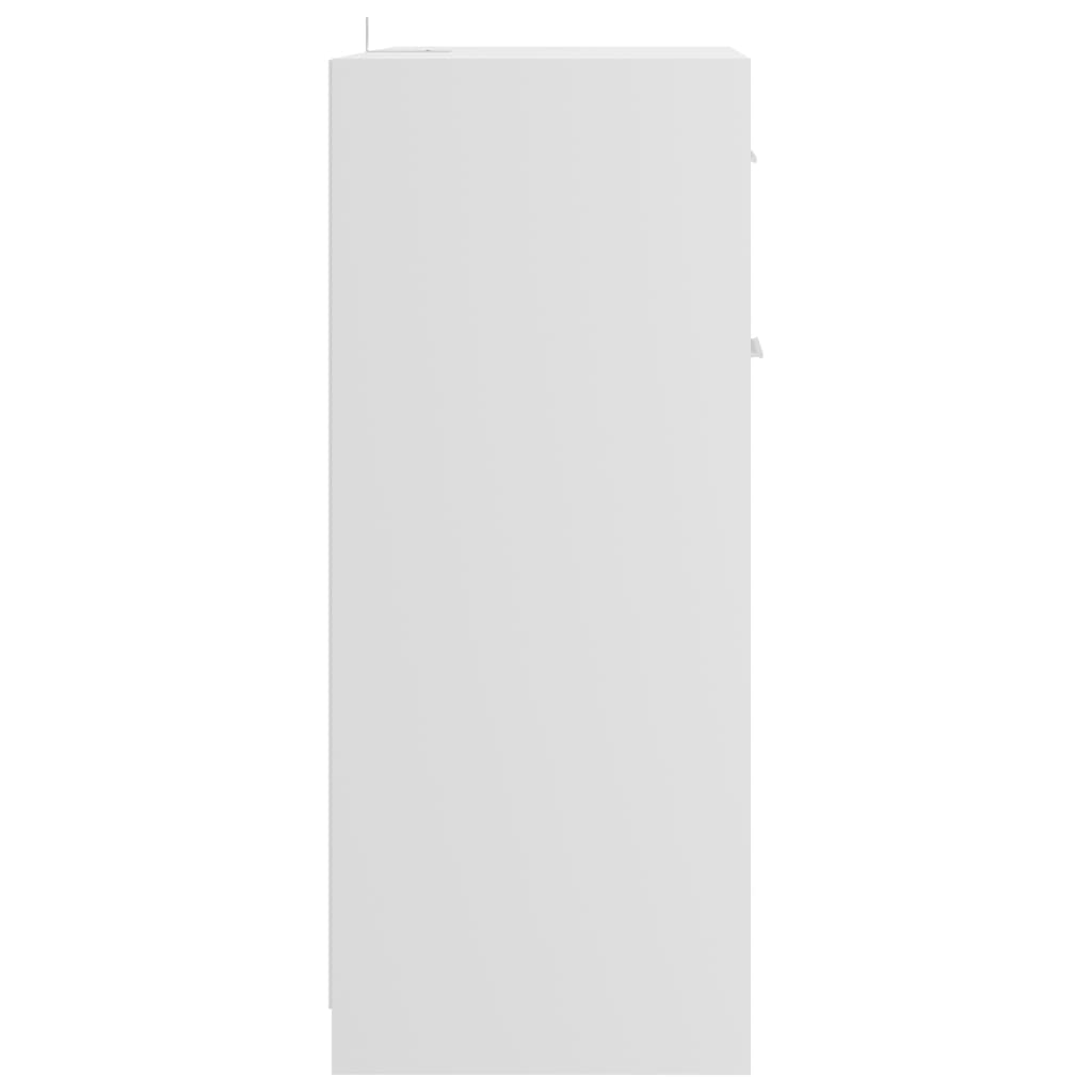 vidaXL magasfényű fehér forgácslap fürdőszobaszekrény 60 x 33 x 80 cm
