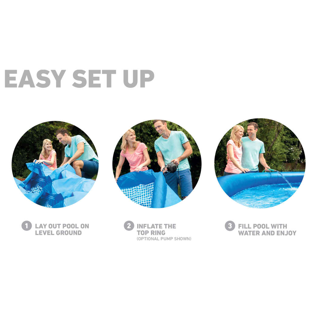 Intex Easy Set úszómedence szűrőrendszerrel 457 x 84 cm