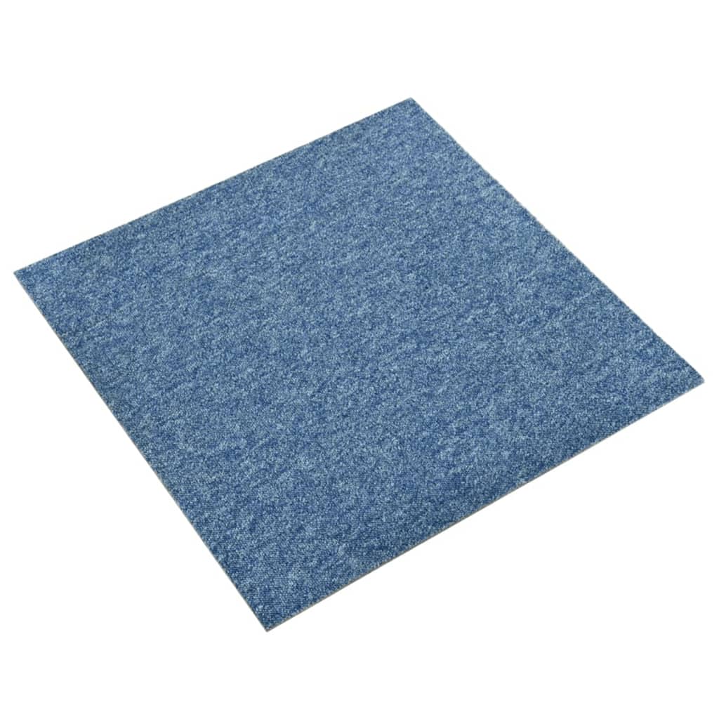 vidaXL 20 db kék szőnyegpadlólap 5 m² 50 x 50 cm