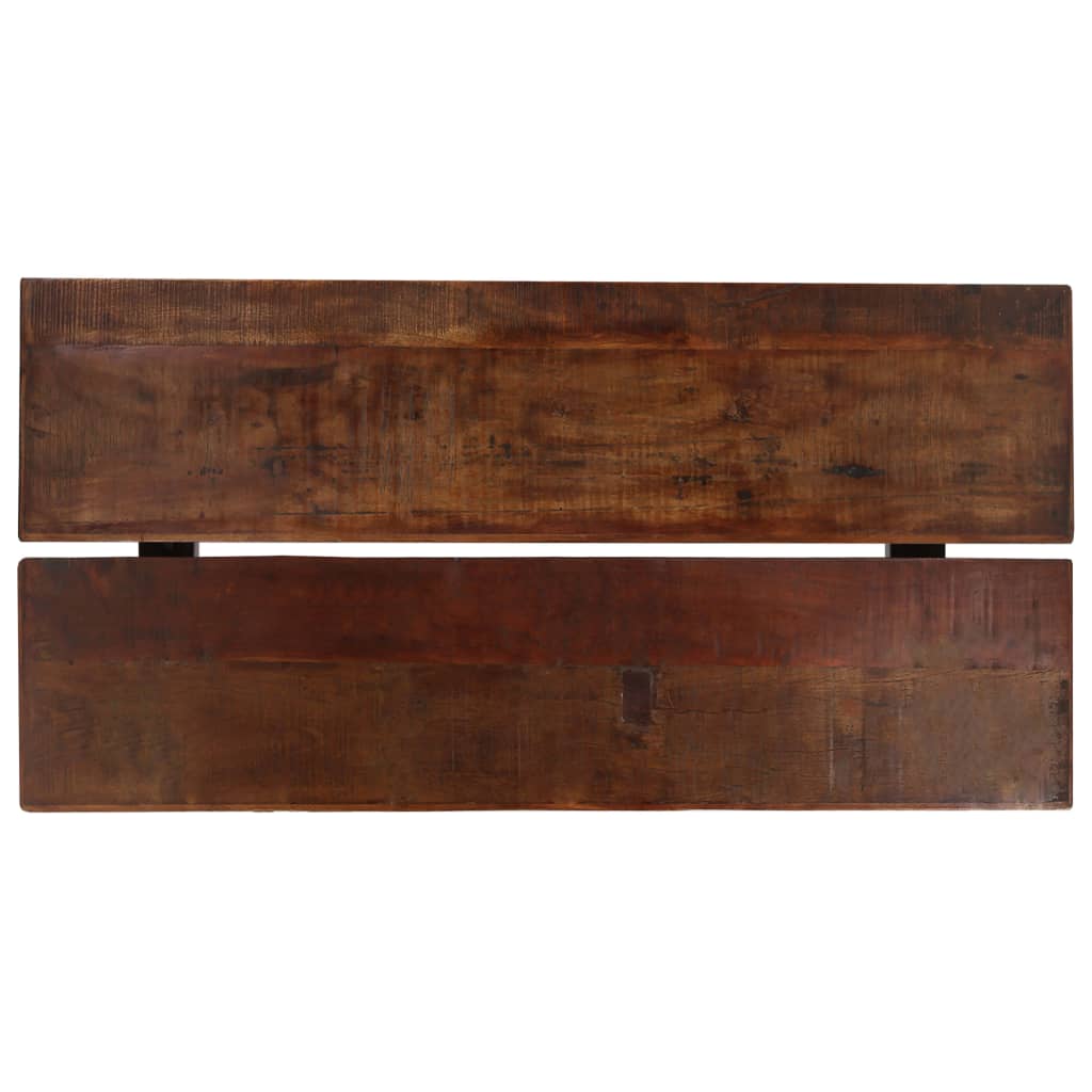 vidaXL sötétbarna újrahasznosított fa bárasztal 150 x 70 x 107 cm
