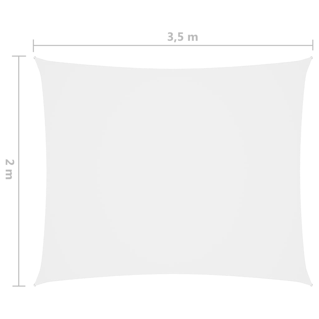 vidaXL fehér téglalap alakú oxford-szövet napvitorla 2 x 3,5 m