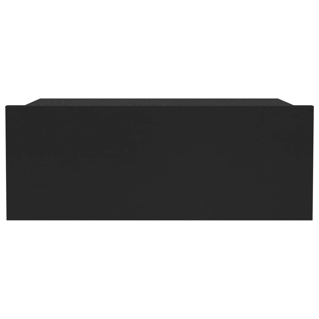 vidaXL 2 db fekete forgácslap úszó éjjeliszekrény 40 x 30 x 15 cm