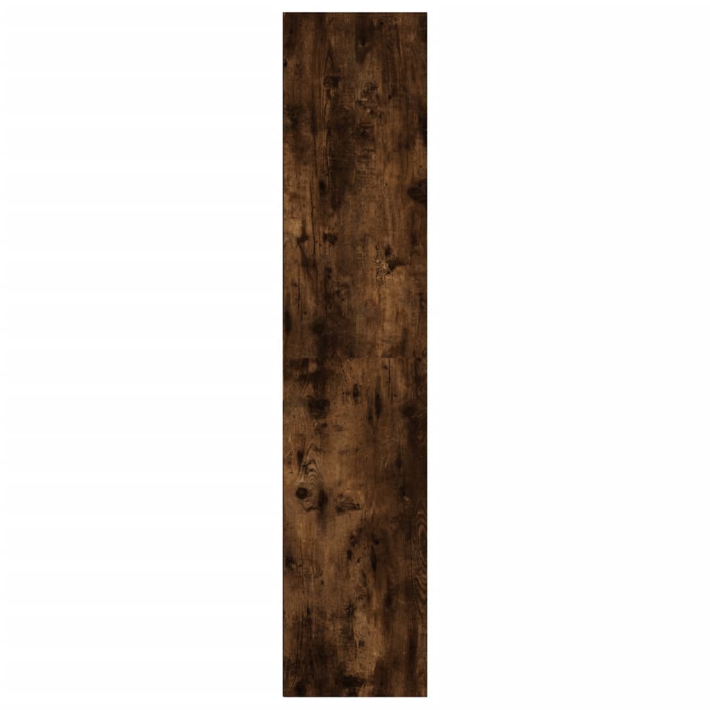 vidaXL füstös tölgyszínű szerelt fa könyv-/TV-szekrény 36x30x143 cm