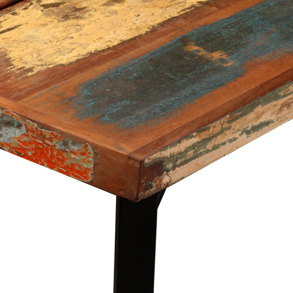 vidaXL tömör újrahasznosított fa bárasztal 150 x 70 x 107 cm