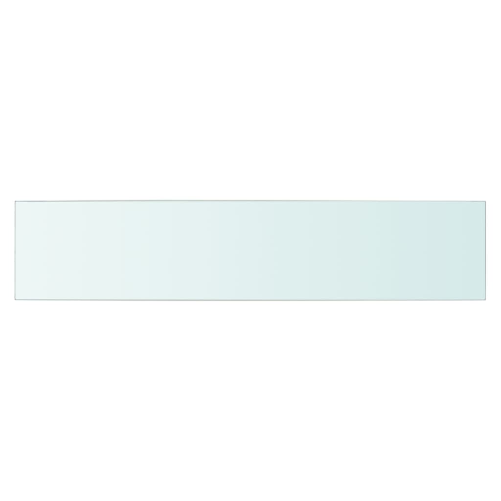 vidaXL 70x15 cm átlátszó panel üvegpolc