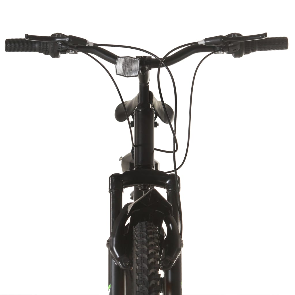 vidaXL 21 sebességes fekete mountain bike 26 hüvelykes kerékkel 46 cm