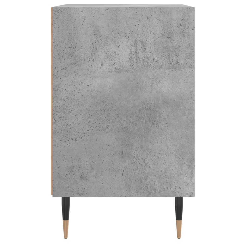 vidaXL 2 db betonszürke szerelt fa éjjeliszekrény 40x30x50 cm
