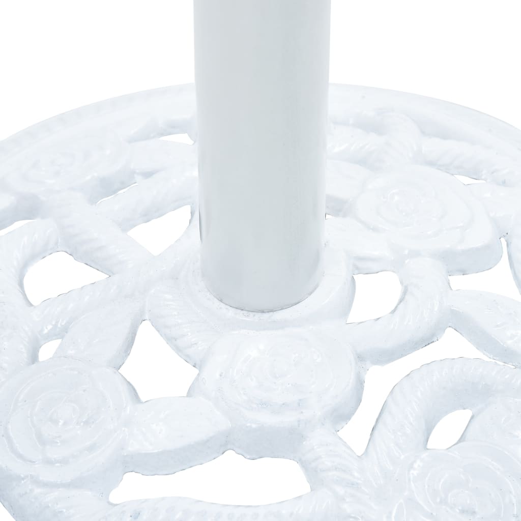 vidaXL fehér öntöttvas napernyőtalp 9 kg 40 cm