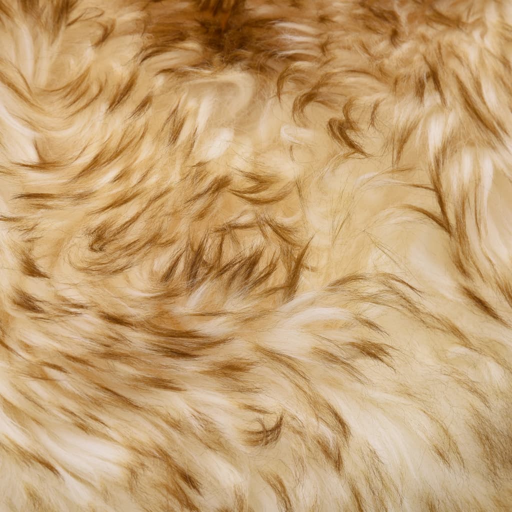 vidaXL barna melanzsszínű báránybőr szőnyeg 60 x 90 cm