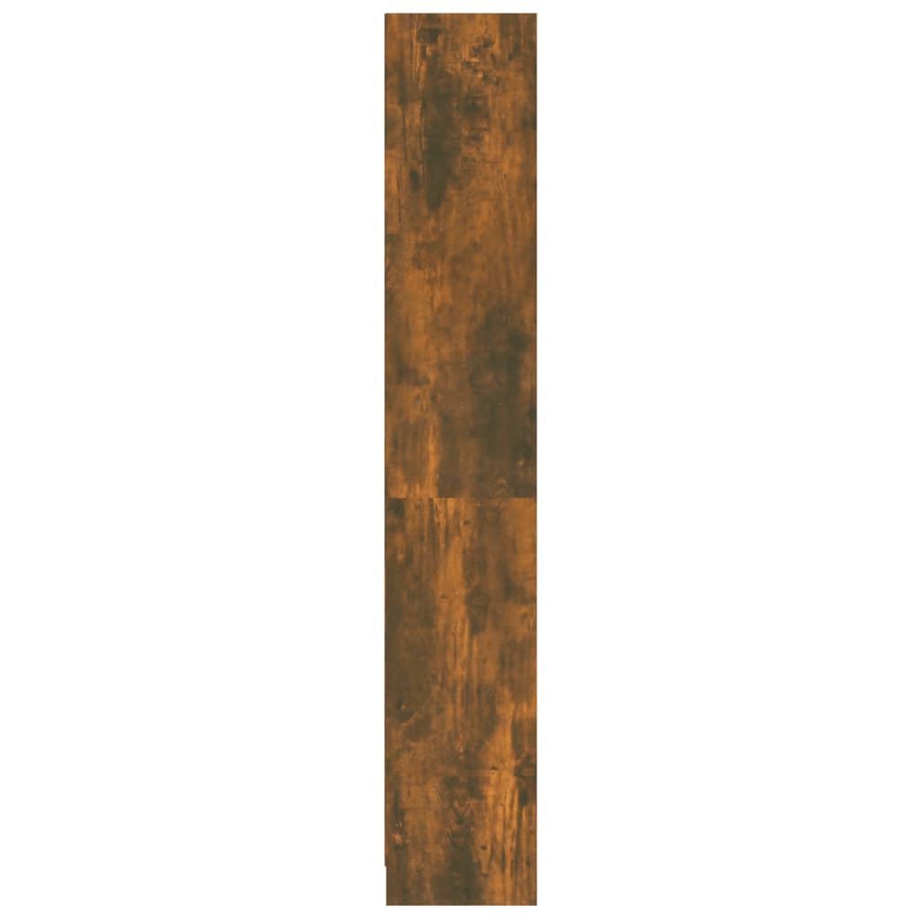 vidaXL 4 szintes füstös tölgyszínű fa könyvszekrény 60 x 24 x 142 cm