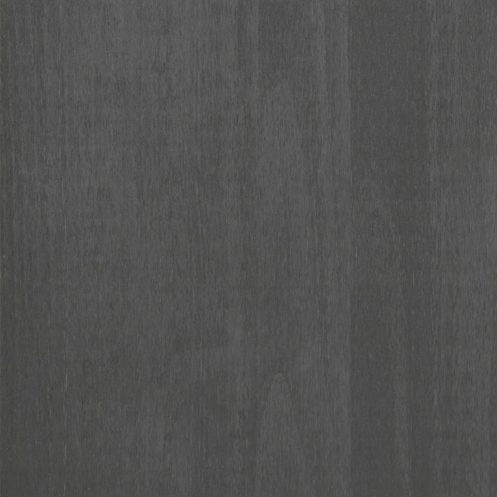 vidaXL HAMAR sötétszürke tömör fenyőfa könyvszekrény 85 x 35 x 112 cm