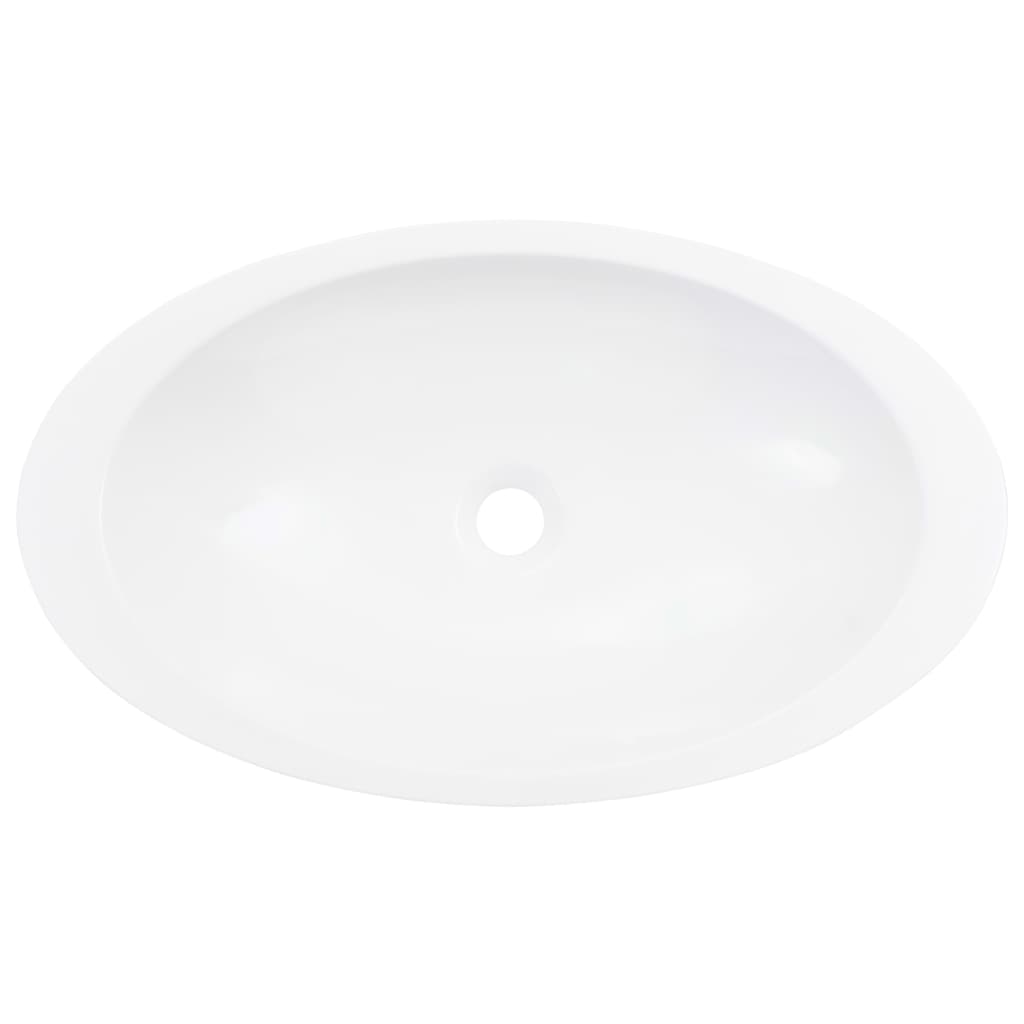vidaXL fehér ásványöntvény/márványöntvény mosdókagyló 59,3x35,1x10,7 cm