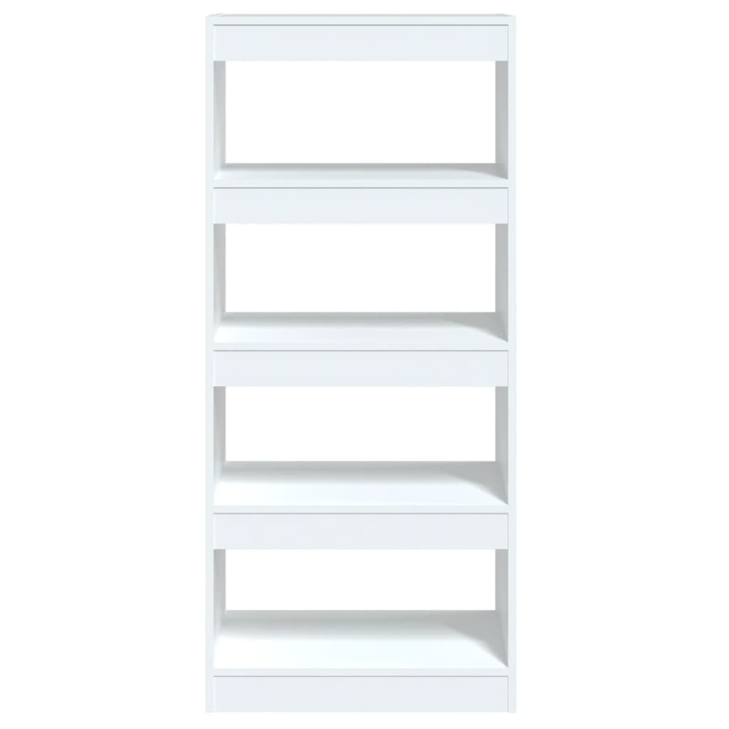 vidaXL fehér szerelt fa könyvszekrény/térelválasztó 60 x 30 x 135 cm