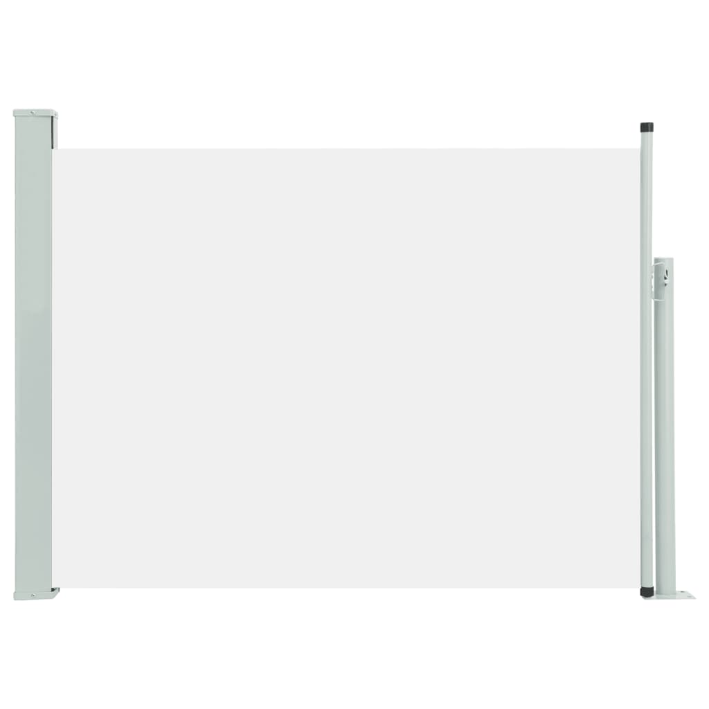 vidaXL krémszínű behúzható oldalsó terasznapellenző 117 x 500 cm