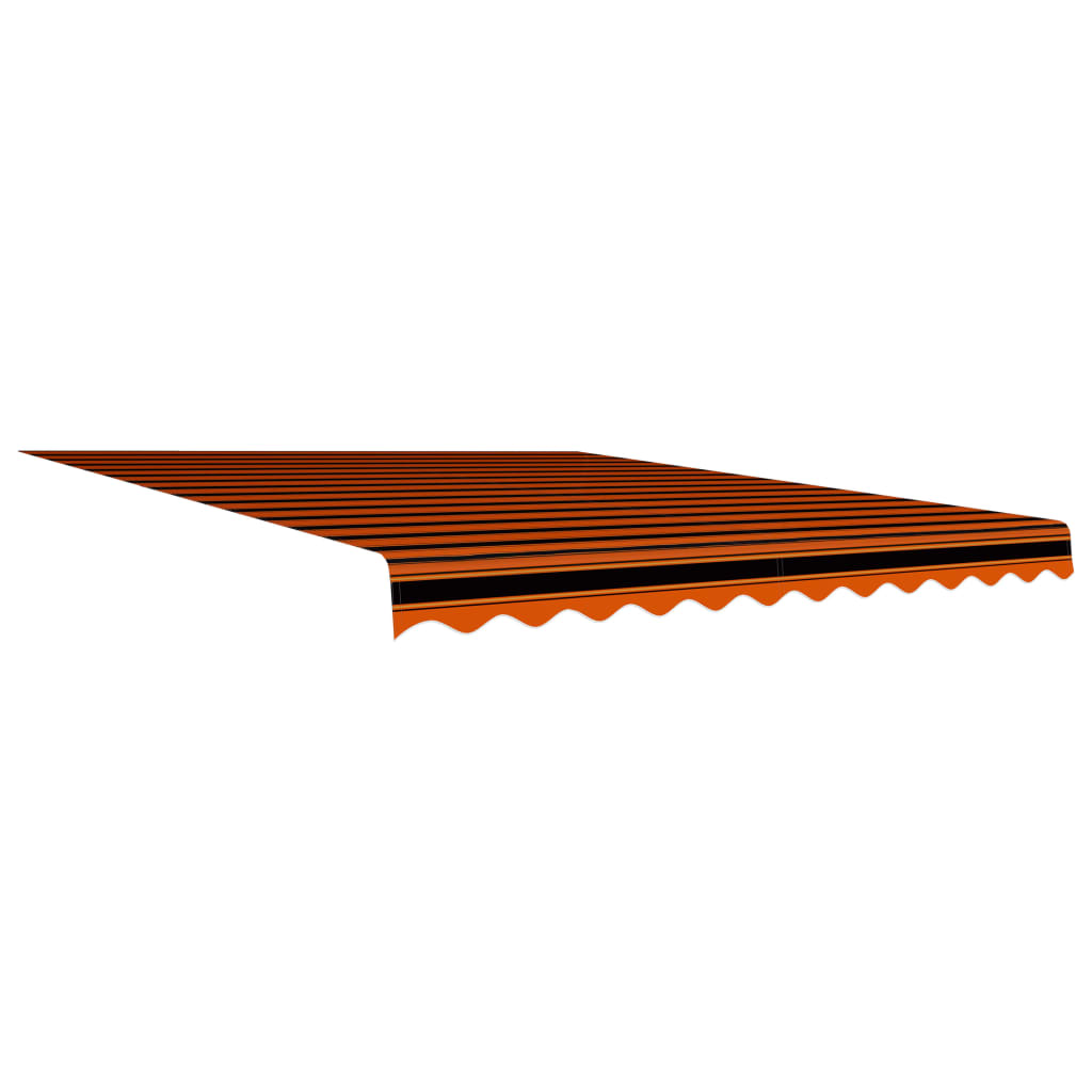 vidaXL narancssárga és barna vászon napellenző tető 350 x 250 cm