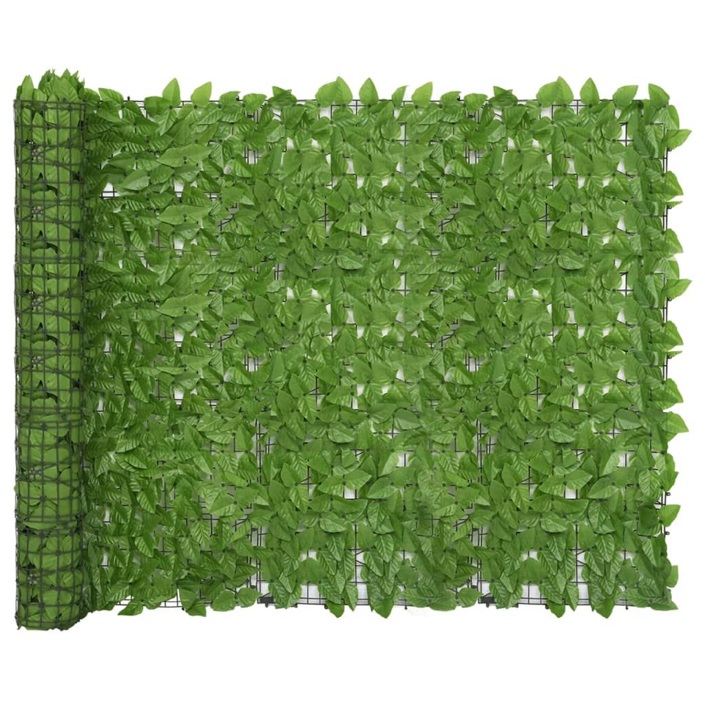 vidaXL zöld leveles erkélyparaván 600 x 150 cm