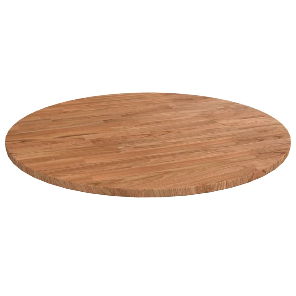 vidaXL világosbarna kezelt tömör tölgyfa kerek asztallap Ø60x1,5 cm