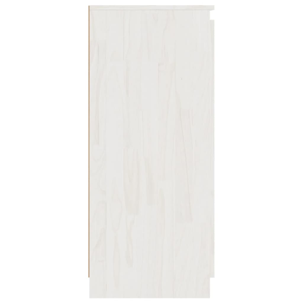 vidaXL fehér tömör fenyőfa tálalószekrény 60 x 36 x 84 cm