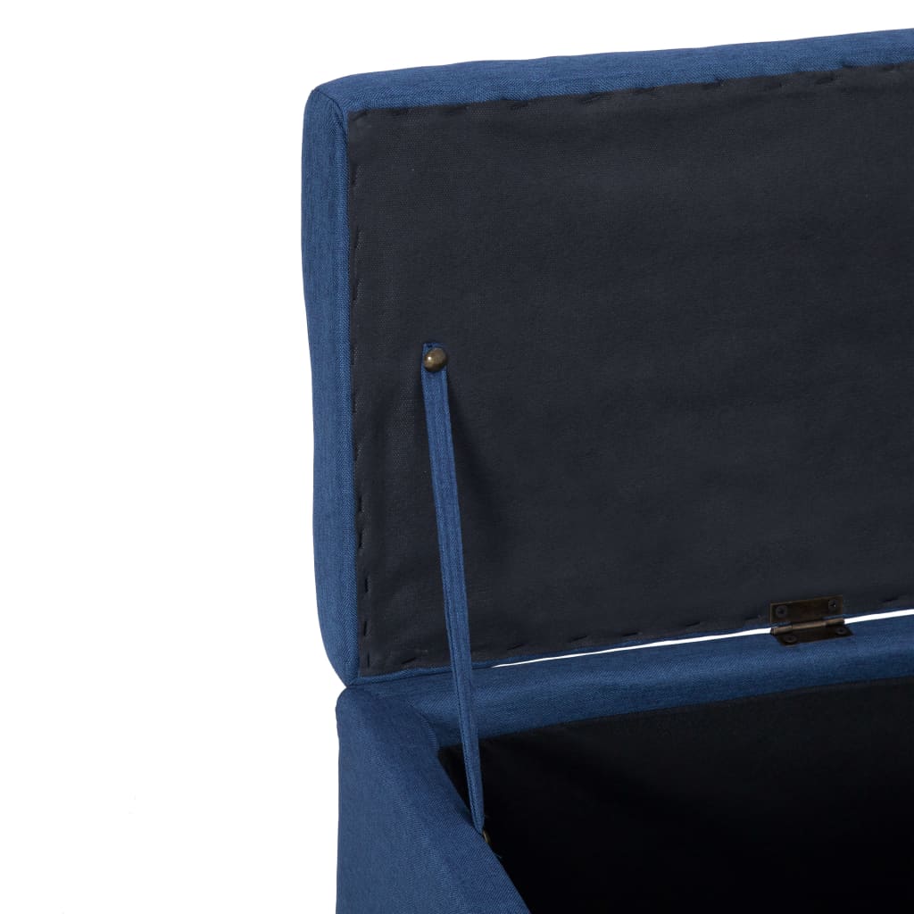vidaXL kék poliészter pad tárolórekesszel 116 cm