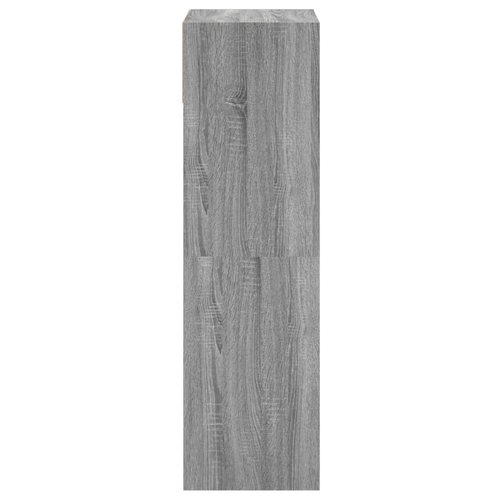 vidaXL szürke sonoma színű szerelt fa cipőszekrény 60x34x116 cm