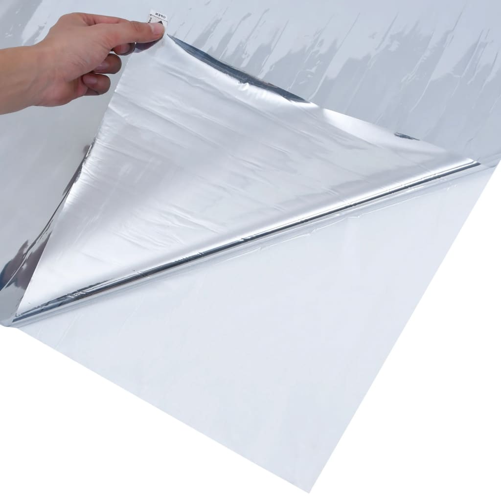 vidaXL 3 db ezüst PVC fényvisszaverő statikus napsugárzás elleni fólia