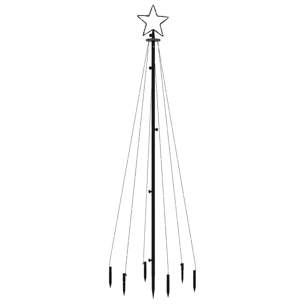 vidaXL színes fényű karácsonyfa tüskével 108 LED-del 180 cm
