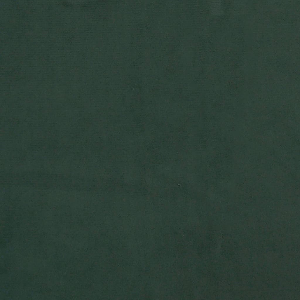 vidaXL sötétzöld bársony zsebrugós ágymatrac 90x190x20 cm