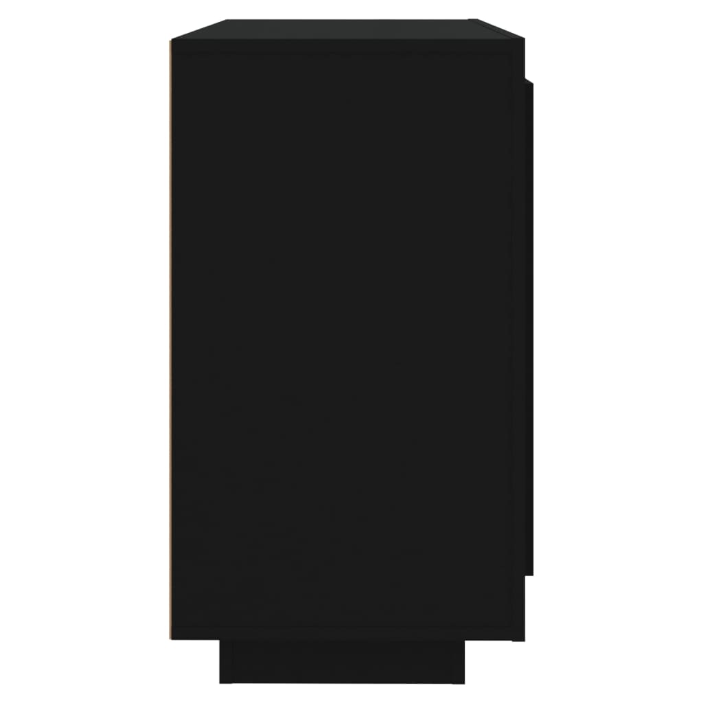 vidaXL fekete szerelt fa tálalóasztal 80 x 40 x 75 cm