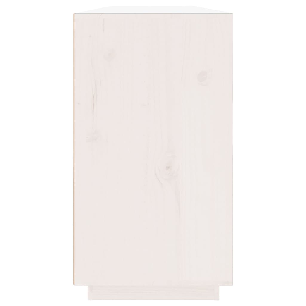 vidaXL fehér tömör fenyőfa tálalószekrény 100 x 40 x 75 cm