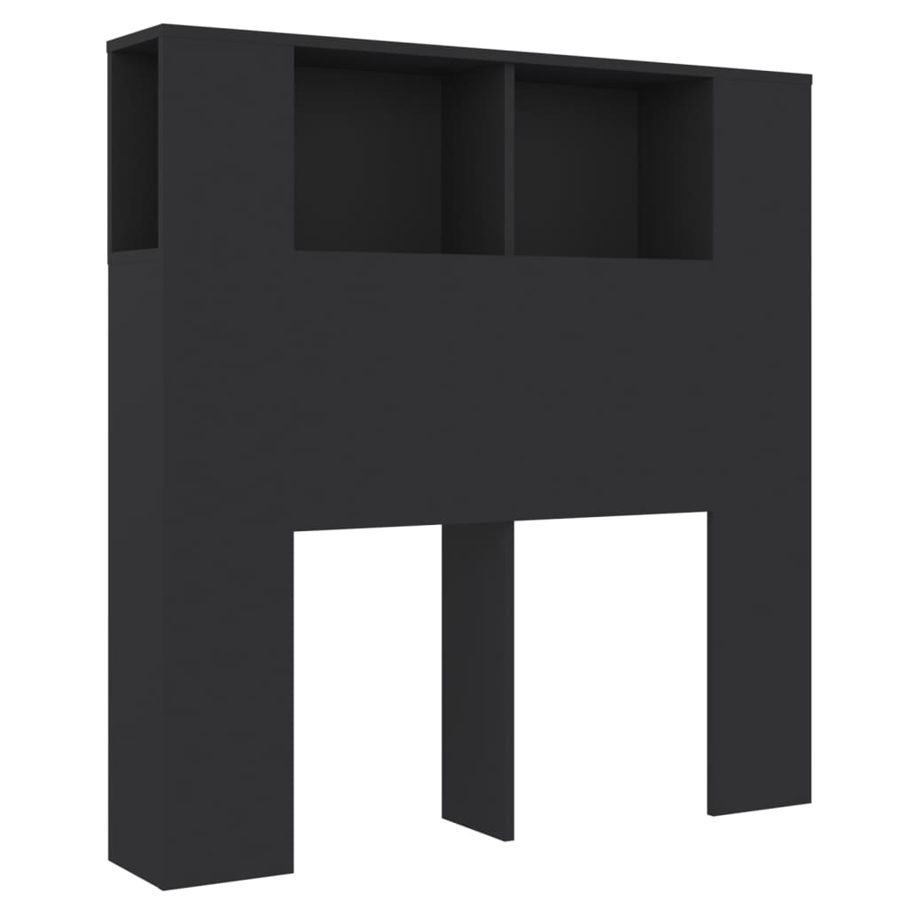 vidaXL fekete áthidaló szekrény 100 x 18,5 x 104,5 cm