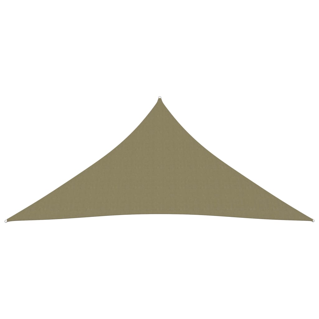 vidaXL bézs háromszög alakú oxford-szövet napvitorla 4 x 4 x 4 m