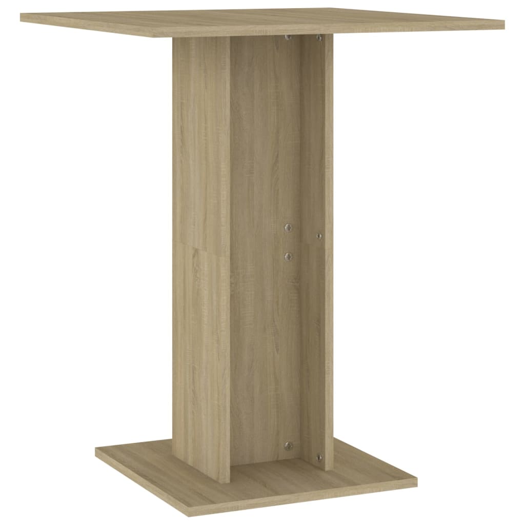 vidaXL sonoma-tölgy színű forgácslap bisztróasztal 60 x 60 x 75 cm