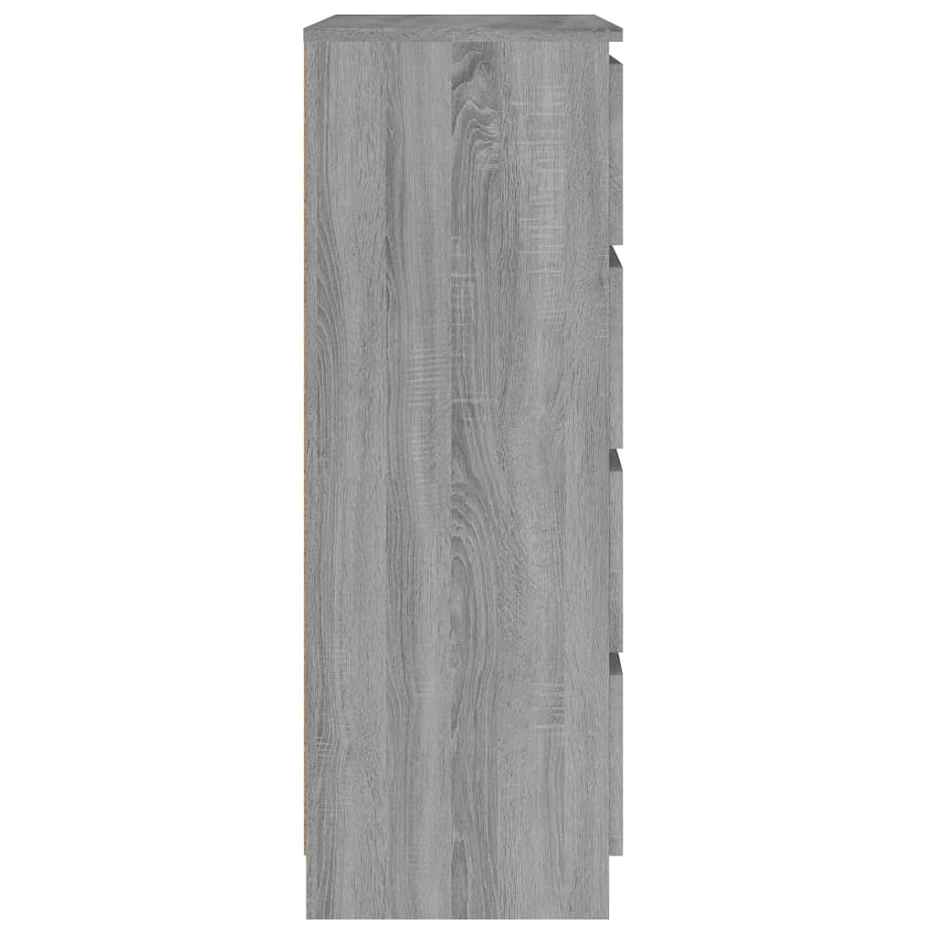 vidaXL szürke sonoma színű szerelt fa tálalószekrény 60 x 35 x 98,5 cm