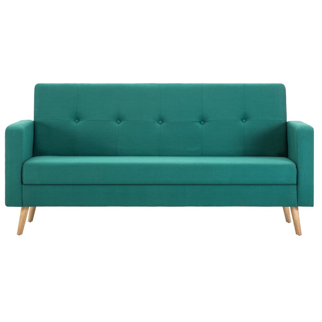 vidaXL zöld szövet kanapé