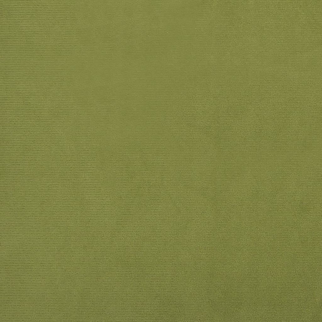 vidaXL világos zöld bársony hintaszék tömör gumifa lábakkal
