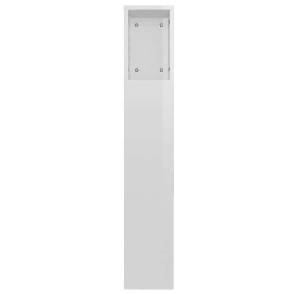 vidaXL magasfényű fehér áthidaló szekrény 120 x 18,5x 102,5 cm